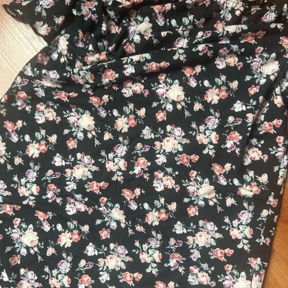 SHEIN Black Floral Strapless Dress - Picture 4 of 6